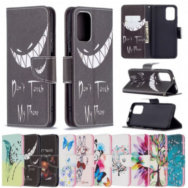 Capa Flip Para Xiaomi Redmi Note 10 / 10S Telefone Do Diabo