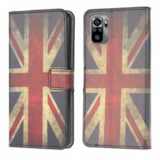 Capa Folio Para Xiaomi Redmi Note 10 / 10S Bandeira Da Inglaterra