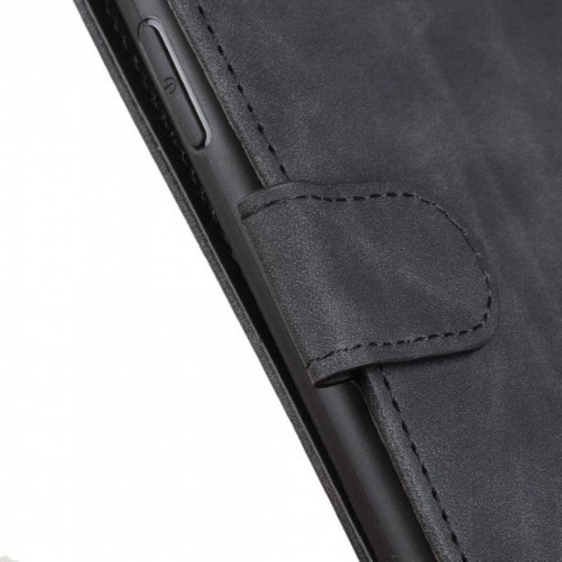 Capa Folio Para Xiaomi Redmi Note 10 / 10S Efeito Couro Vintage Khazneh