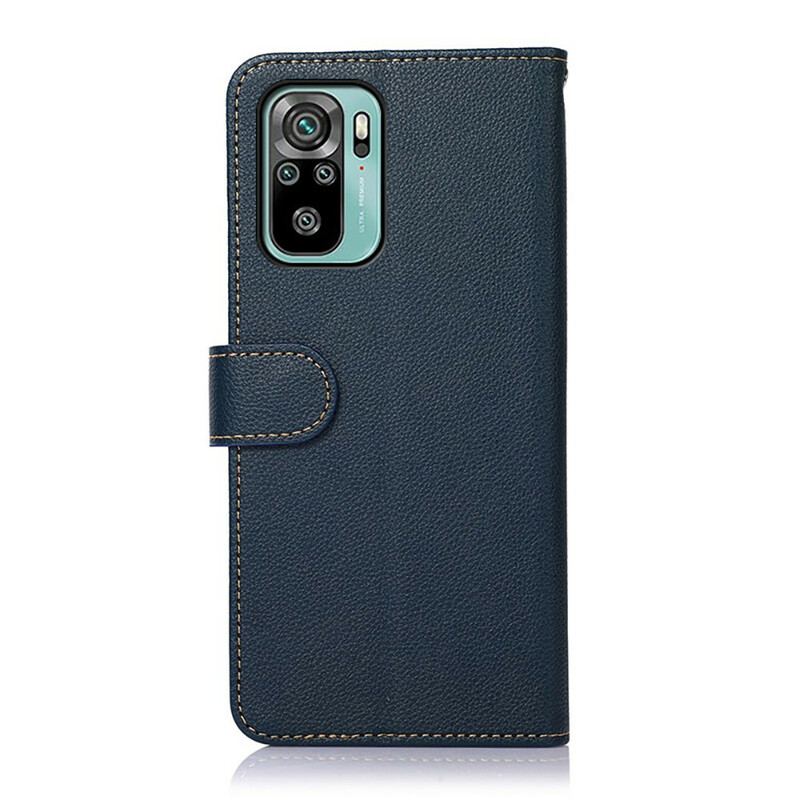 Capa Folio Para Xiaomi Redmi Note 10 / 10S Estilo Lichia Rfid Khazneh