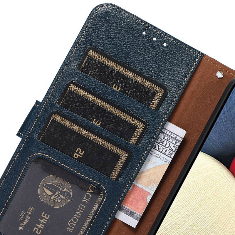 Capa Folio Para Xiaomi Redmi Note 10 / 10S Estilo Lichia Rfid Khazneh