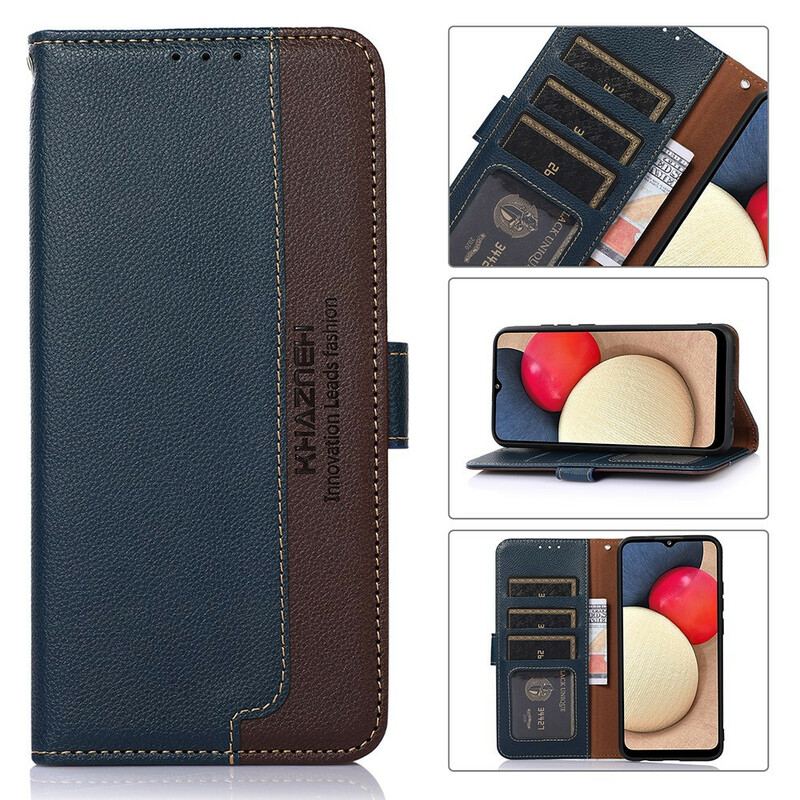 Capa Folio Para Xiaomi Redmi Note 10 / 10S Estilo Lichia Rfid Khazneh