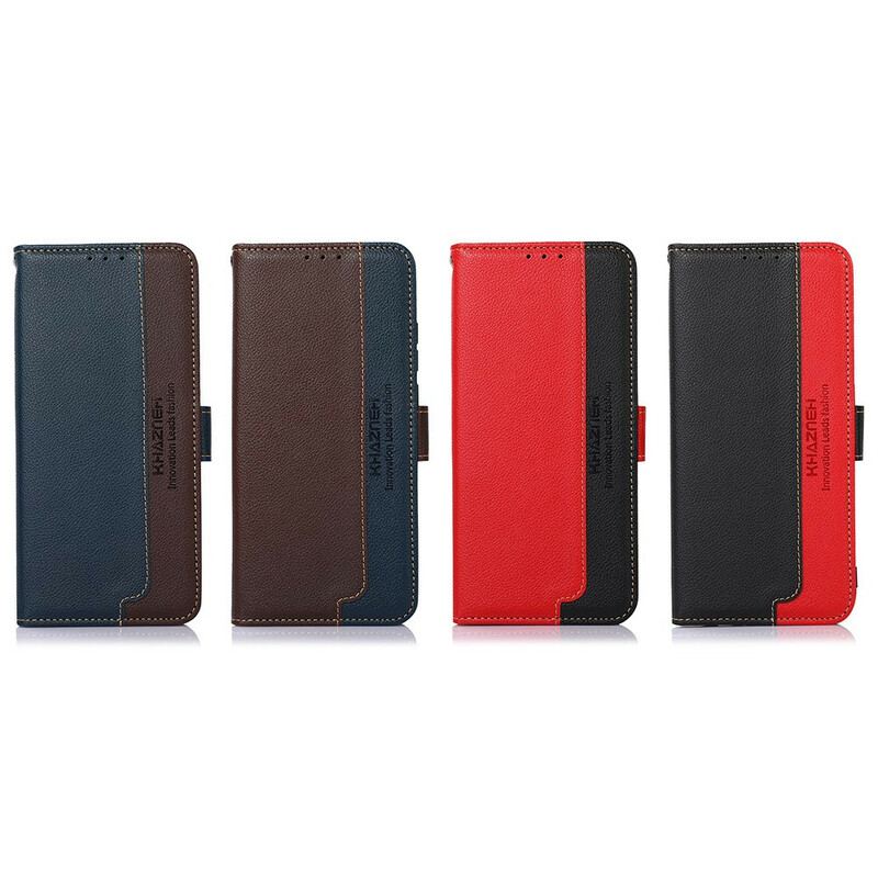 Capa Folio Para Xiaomi Redmi Note 10 / 10S Estilo Lichia Rfid Khazneh