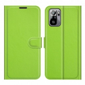 Capa Folio Para Xiaomi Redmi Note 10 / 10S Fecho Magnético Estilo Couro