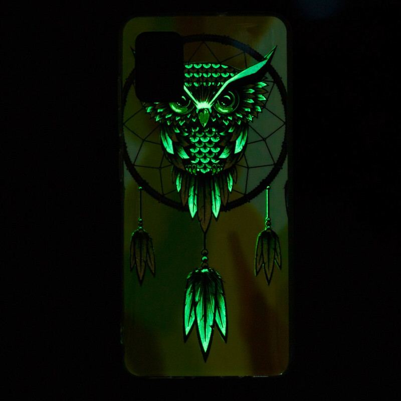 Capa Para Xiaomi Redmi Note 10 / 10S Coruja Fluorescente Apanhador De Sonhos