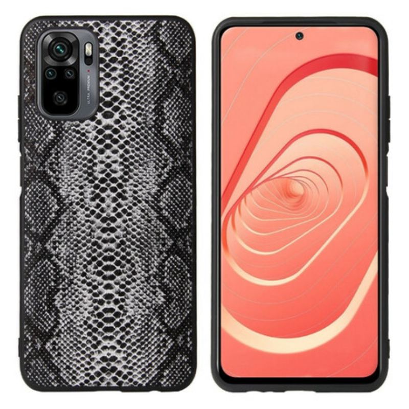 Capa Para Xiaomi Redmi Note 10 / 10S Efeito Pele De Cobra