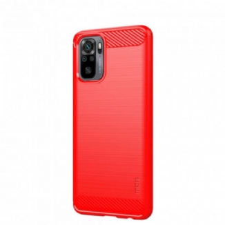 Capa Para Xiaomi Redmi Note 10 / 10S Fibra De Carbono Mofi Escovada