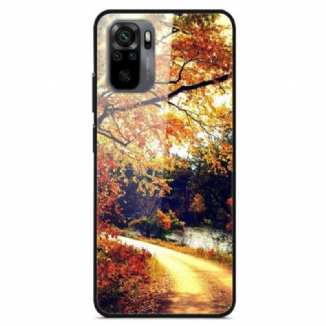 Capa Para Xiaomi Redmi Note 10 / 10S Floresta De Vidro Temperado