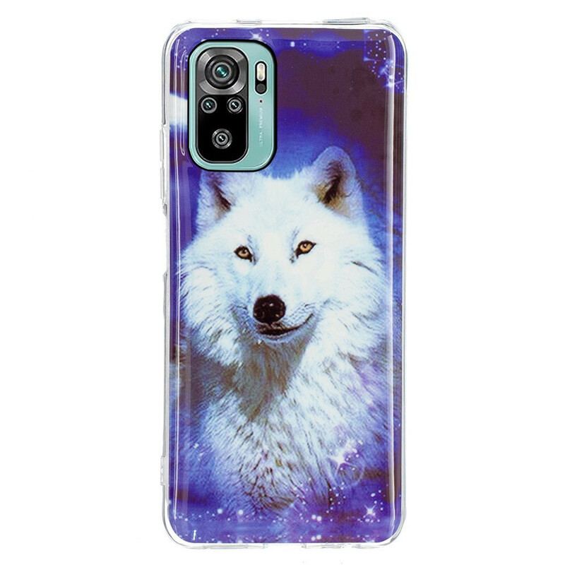 Capa Para Xiaomi Redmi Note 10 / 10S Fluorescente Wolf Series