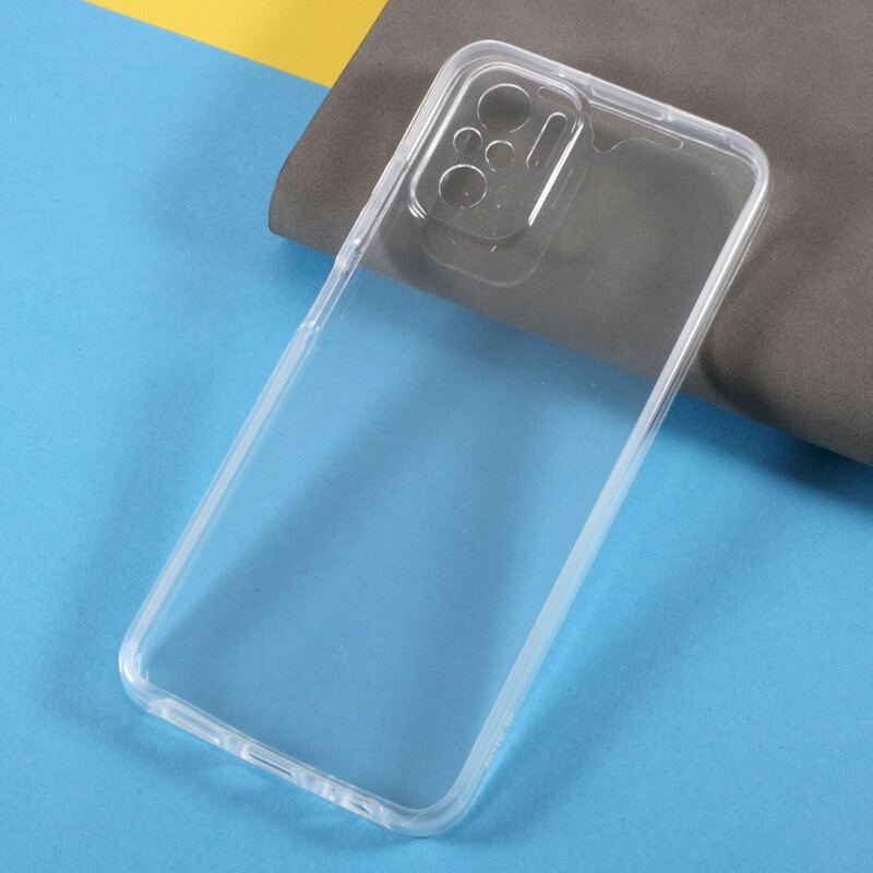 Capa Para Xiaomi Redmi Note 10 / 10S Frente Transparente Traseira