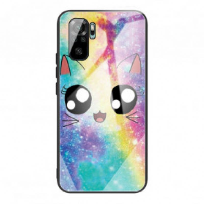 Capa Para Xiaomi Redmi Note 10 / 10S Gato De Vidro Temperado