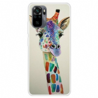 Capa Para Xiaomi Redmi Note 10 / 10S Girafa Colorida