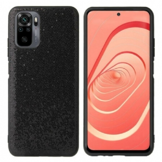 Capa Para Xiaomi Redmi Note 10 / 10S Lantejoulas Pretas