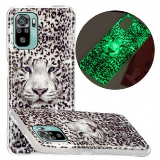 Capa Para Xiaomi Redmi Note 10 / 10S Leopardo Fluorescente