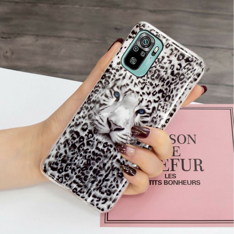 Capa Para Xiaomi Redmi Note 10 / 10S Leopardo Fluorescente