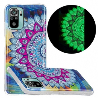 Capa Para Xiaomi Redmi Note 10 / 10S Mandala Colorida Fluorescente