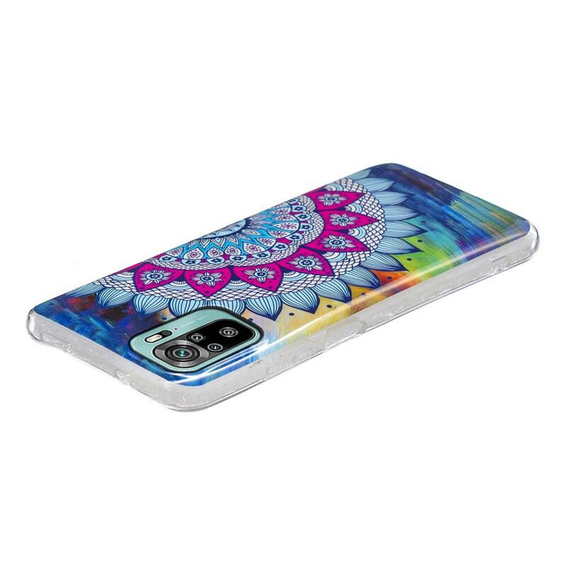 Capa Para Xiaomi Redmi Note 10 / 10S Mandala Colorida Fluorescente