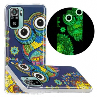 Capa Para Xiaomi Redmi Note 10 / 10S Mandala Coruja Fluorescente