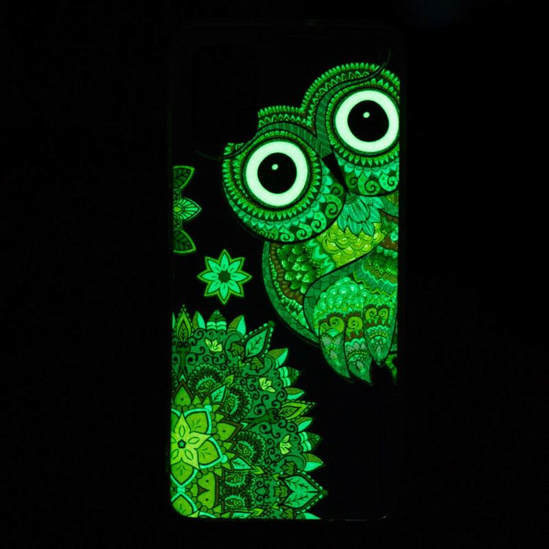 Capa Para Xiaomi Redmi Note 10 / 10S Mandala Coruja Fluorescente