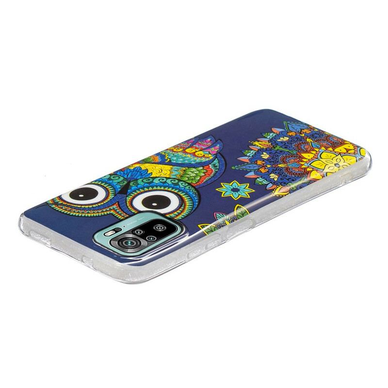 Capa Para Xiaomi Redmi Note 10 / 10S Mandala Coruja Fluorescente