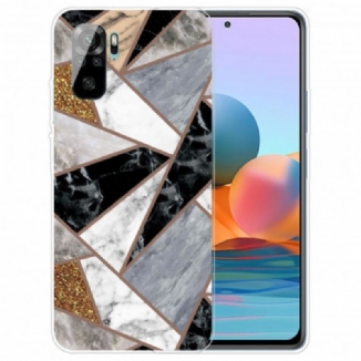 Capa Para Xiaomi Redmi Note 10 / 10S Mármore De Geometria Intensa