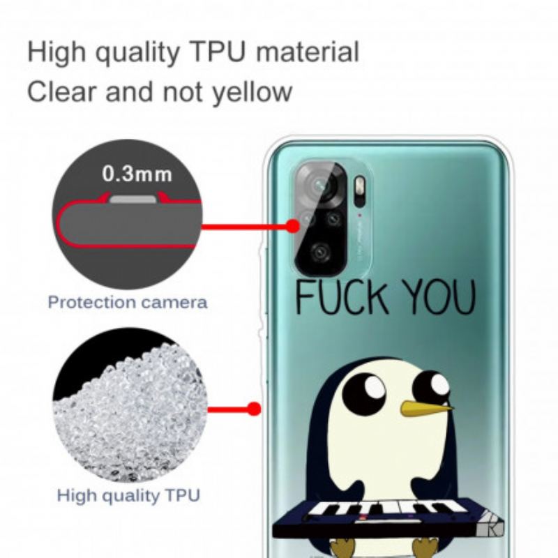 Capa Para Xiaomi Redmi Note 10 / 10S Pinguim Vai Se Foder