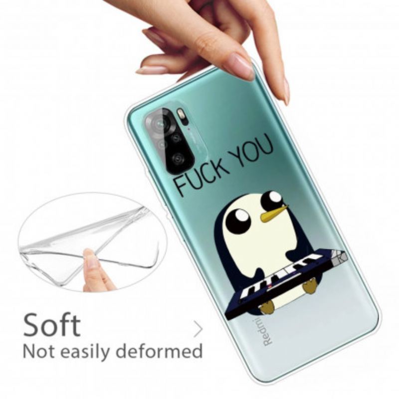 Capa Para Xiaomi Redmi Note 10 / 10S Pinguim Vai Se Foder