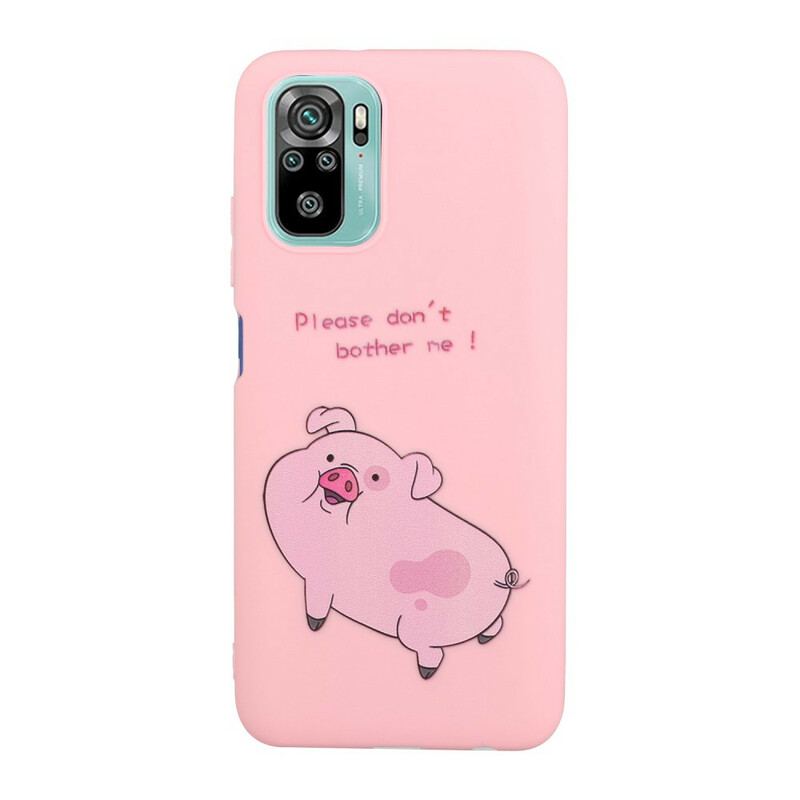 Capa Para Xiaomi Redmi Note 10 / 10S Porco Com Beijo De Cordão