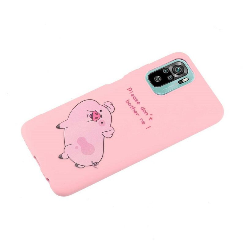 Capa Para Xiaomi Redmi Note 10 / 10S Porco Com Beijo De Cordão