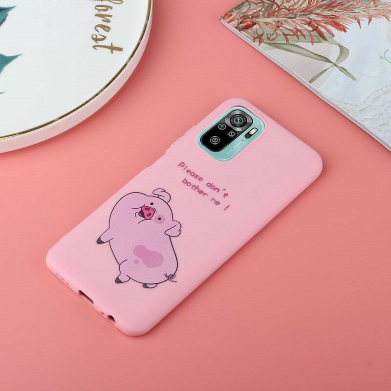 Capa Para Xiaomi Redmi Note 10 / 10S Porco Com Beijo De Cordão