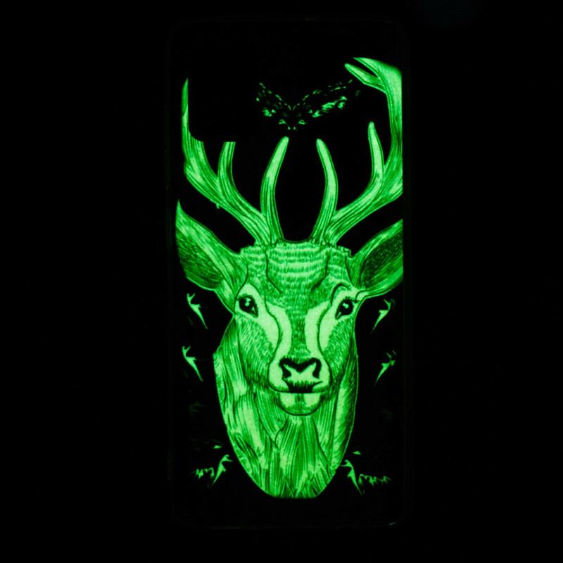 Capa Para Xiaomi Redmi Note 10 / 10S Veado Majestoso Fluorescente