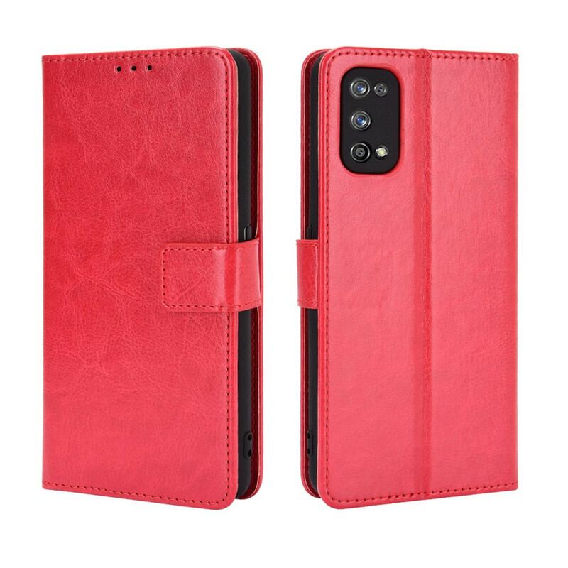 Capa De Couro Para Realme 7 Pro Couro Falso Chamativo