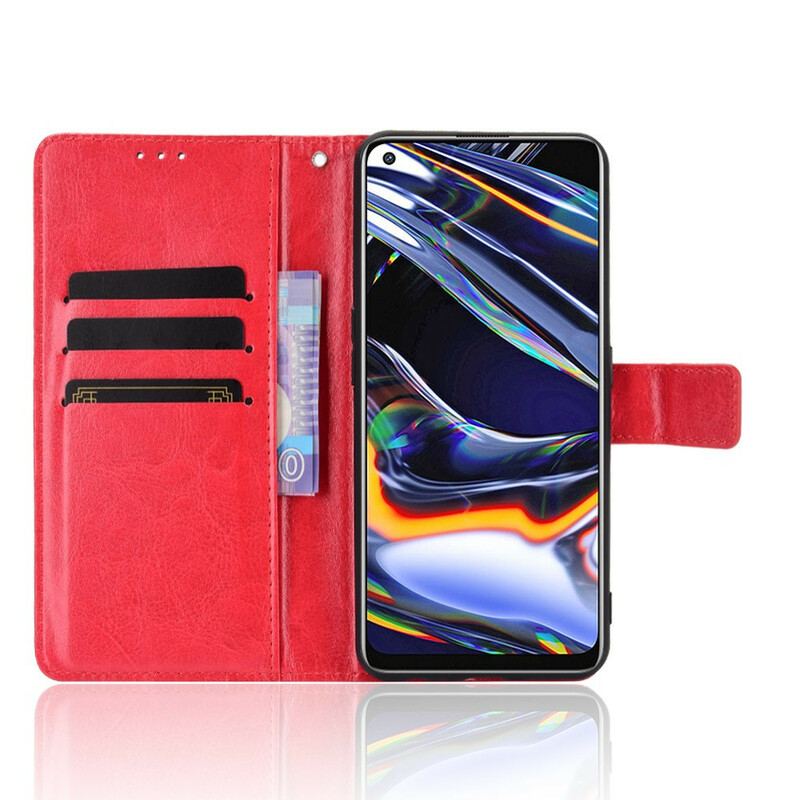 Capa De Couro Para Realme 7 Pro Couro Falso Chamativo