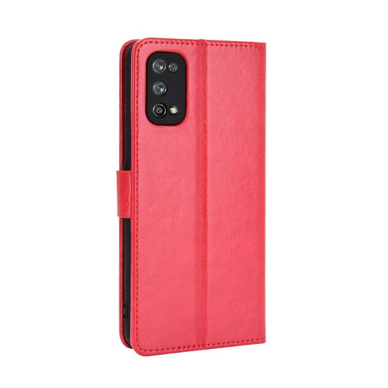 Capa De Couro Para Realme 7 Pro Couro Falso Chamativo