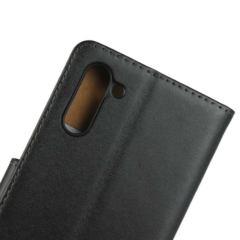 Capa De Couro Para Samsung Galaxy Note 10 Convite De Couro Genuíno