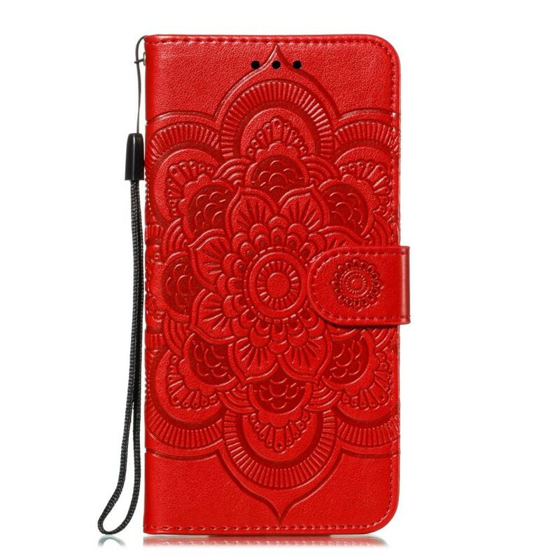 Capa De Couro Para Samsung Galaxy Note 10 Mandala Completa