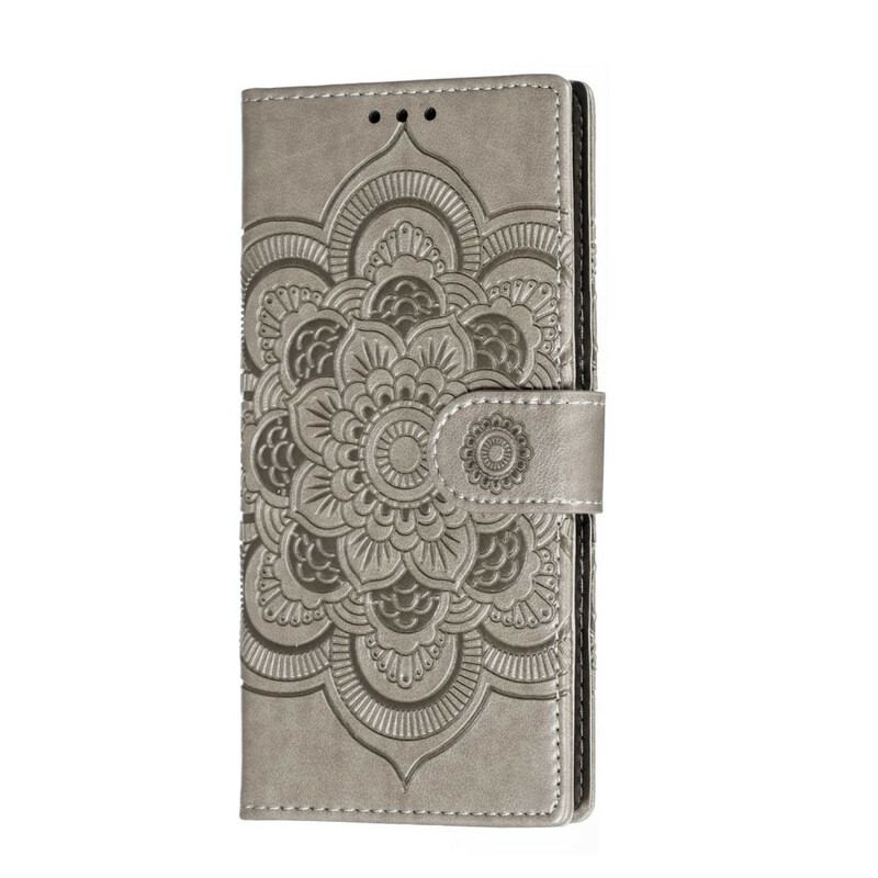 Capa De Couro Para Samsung Galaxy Note 10 Mandala Completa