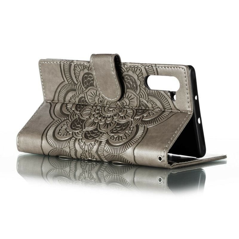 Capa De Couro Para Samsung Galaxy Note 10 Mandala Completa