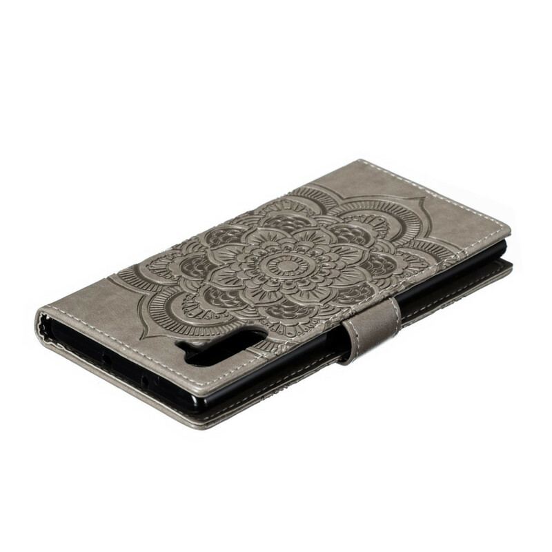 Capa De Couro Para Samsung Galaxy Note 10 Mandala Completa