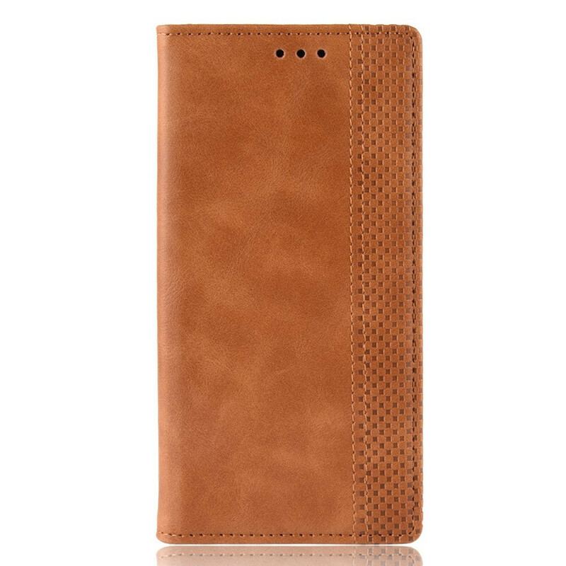 Capa De Celular Para Samsung Galaxy M31 Flip Efeito Couro Vintage Estilizado