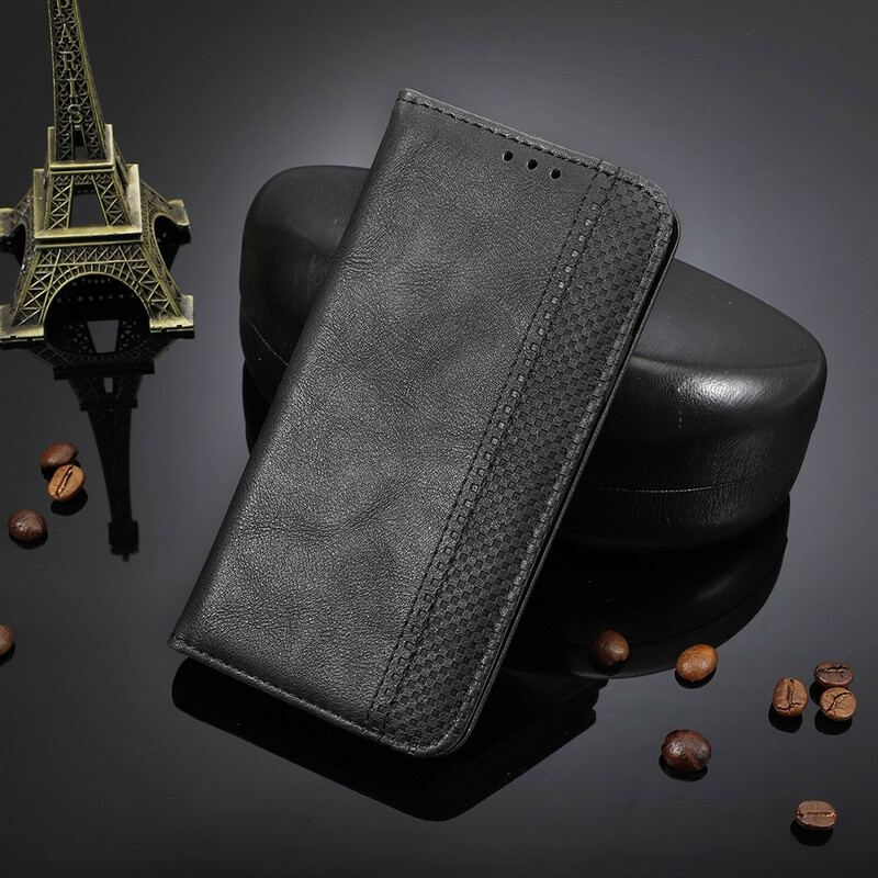 Capa De Celular Para Samsung Galaxy M31 Flip Efeito Couro Vintage Estilizado