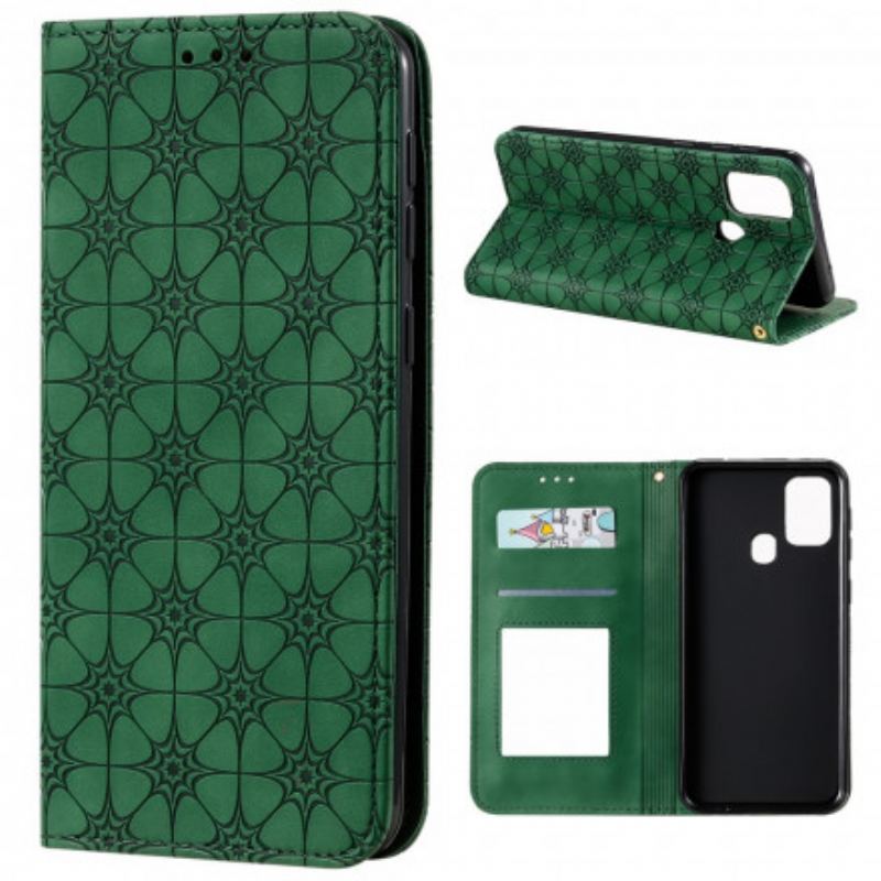 Capa De Celular Para Samsung Galaxy M31 Flip Flores Barrocas