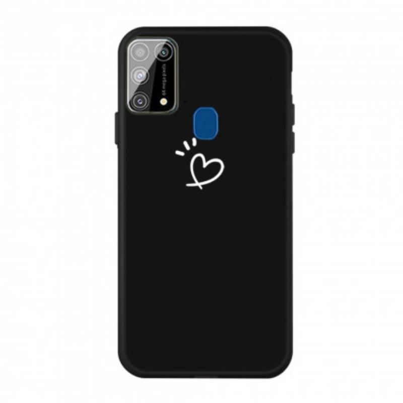 Capa Para Samsung Galaxy M31 Coração De Silicone