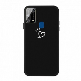 Capa Para Samsung Galaxy M31 Coração De Silicone