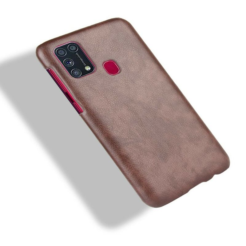 Capa Para Samsung Galaxy M31 Efeito Couro De Desempenho Lichia