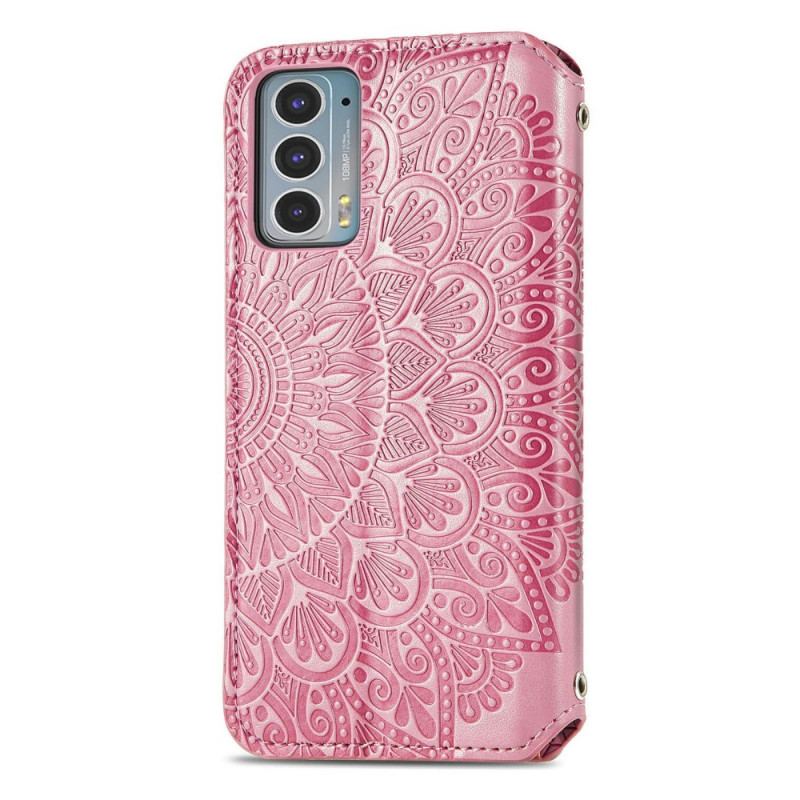 Capa De Celular Para Motorola Edge 20 Flip Virar Mandala