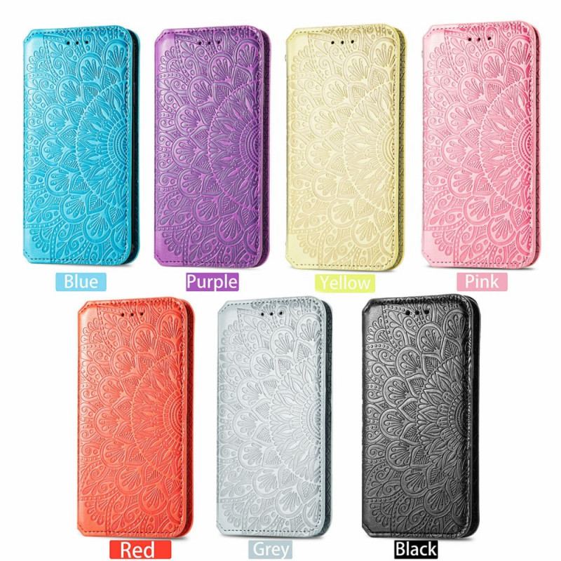 Capa De Celular Para Motorola Edge 20 Flip Virar Mandala