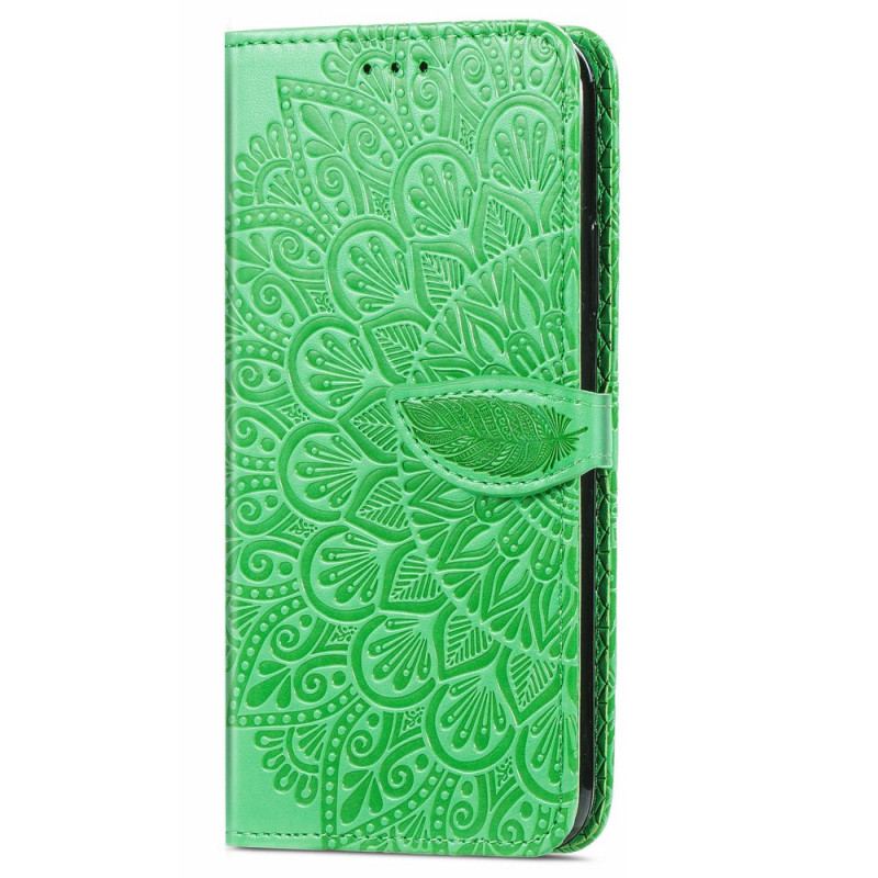 Capa Em Pele Para Motorola Edge 20 Folhas Tribais