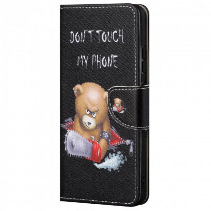 Capa Flip Para Motorola Edge 20 Urso Perigoso