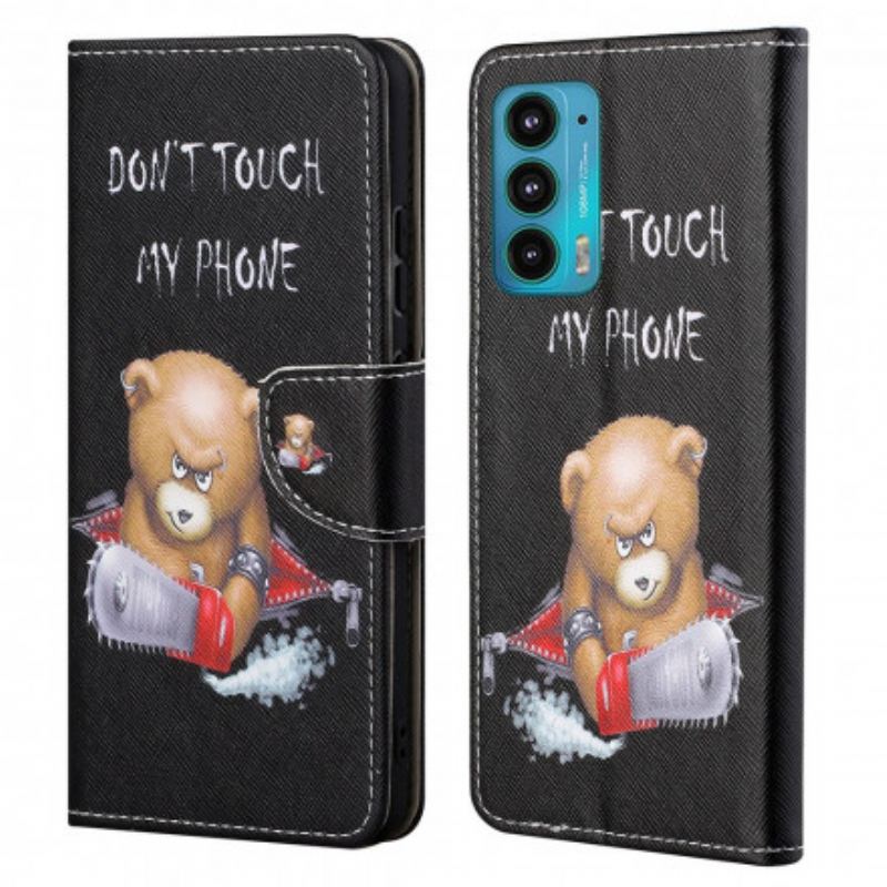 Capa Flip Para Motorola Edge 20 Urso Perigoso